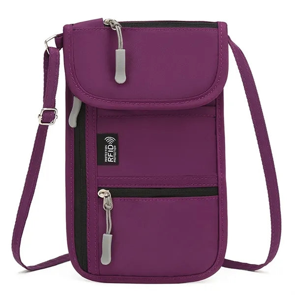 Compact Durable Waterproof Oxford Multi-Pocket Crossbody Bag