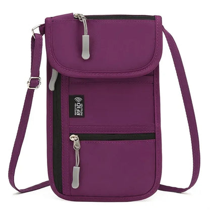 Compact Durable Waterproof Oxford Multi-Pocket Crossbody Bag