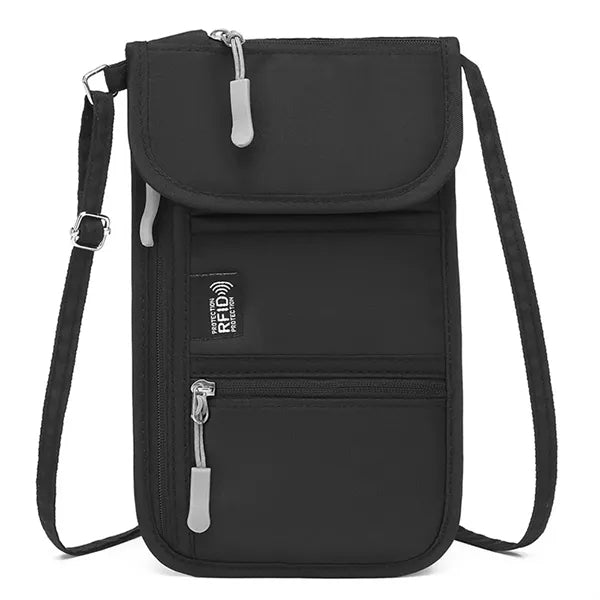 Compact Durable Waterproof Oxford Multi-Pocket Crossbody Bag
