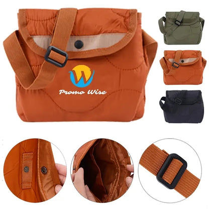 Waterproof Adjustable Strap Multi-Pocket Puffer Hobo Bag