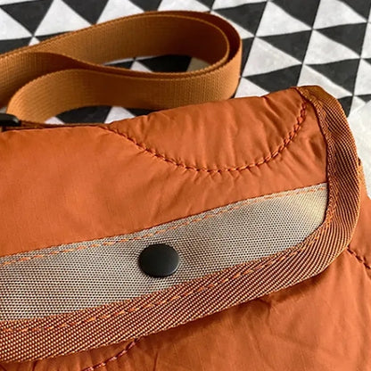 Waterproof Adjustable Strap Multi-Pocket Puffer Hobo Bag