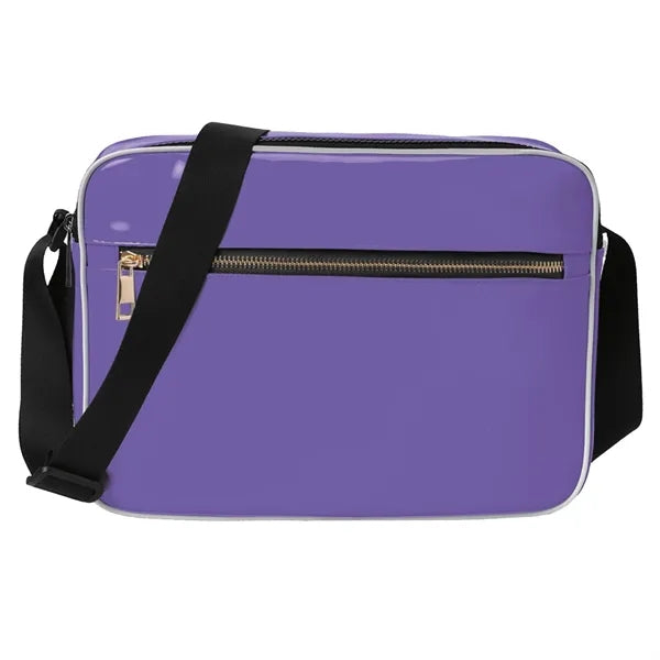 Patent Pleather Retro Shoulder Bag 6.5L