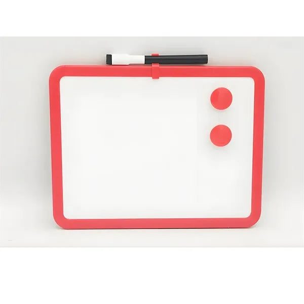 Magnetic Plastic Frame Whiteboard With Marker Holder