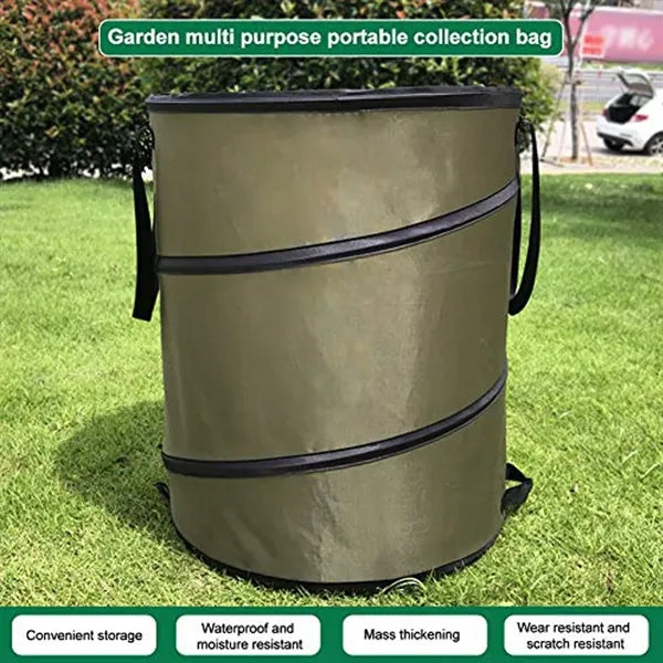 Spacious Durable Oxford Auto-Open Pop-Up Garden Storage Bag