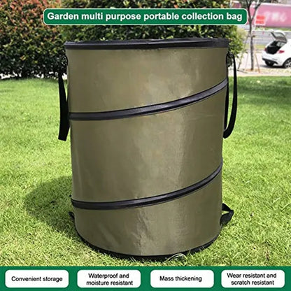 Spacious Durable Oxford Auto-Open Pop-Up Garden Storage Bag