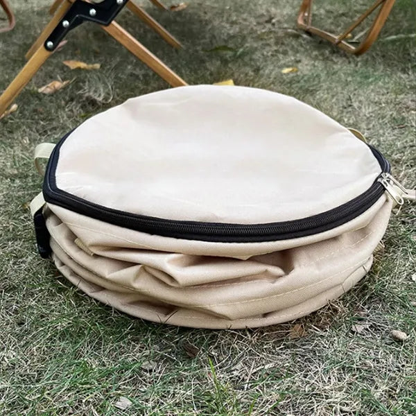 Waterproof  Foldable Camping Trash Can with Odor-Proof Cover