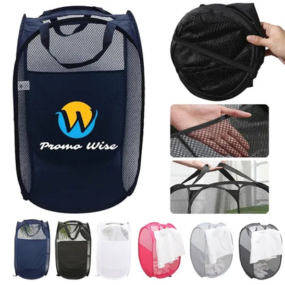 Foldable Odor-Controlling Reinforced Handles Laundry Basket