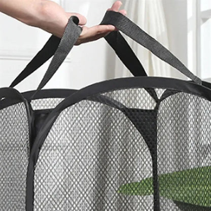 Foldable Odor-Controlling Reinforced Handles Laundry Basket