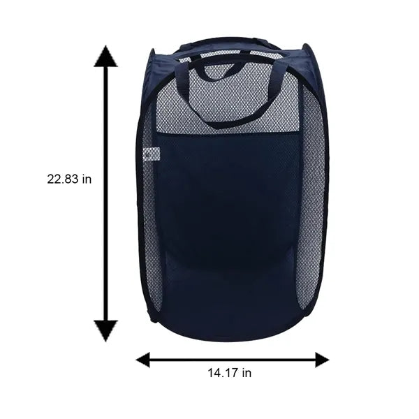 Foldable Odor-Controlling Reinforced Handles Laundry Basket