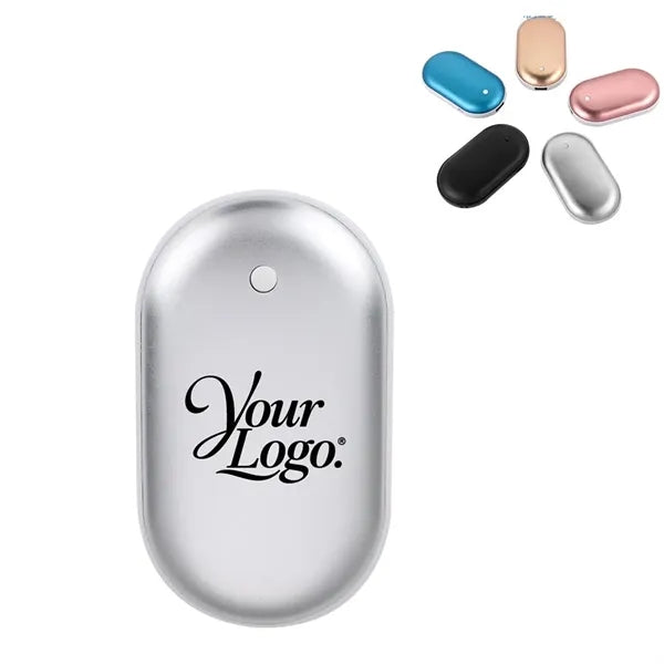 Custom Pebble Shaped Electric Hand Warmer Power Bank