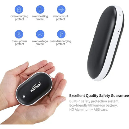 Custom Pebble Shaped Electric Hand Warmer Power Bank