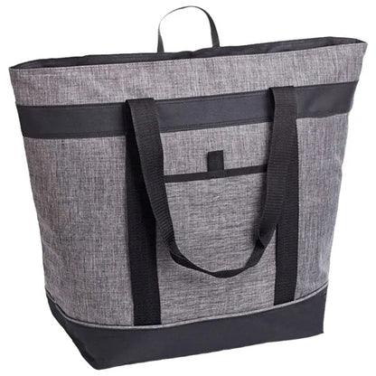 Spacious Foldable Wide Shoulder Strap Insulated Cooler Tote
