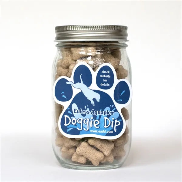 Pint Jar with Paw Magnet Pet Fill