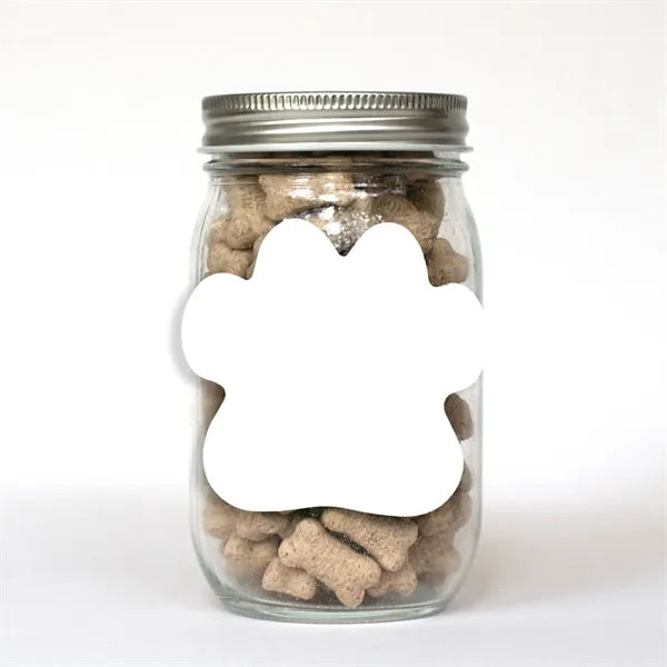 Pint Jar with Paw Magnet Pet Fill