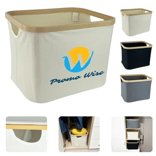 Spacious Collapsible Oxford Laundry Basket with Handles