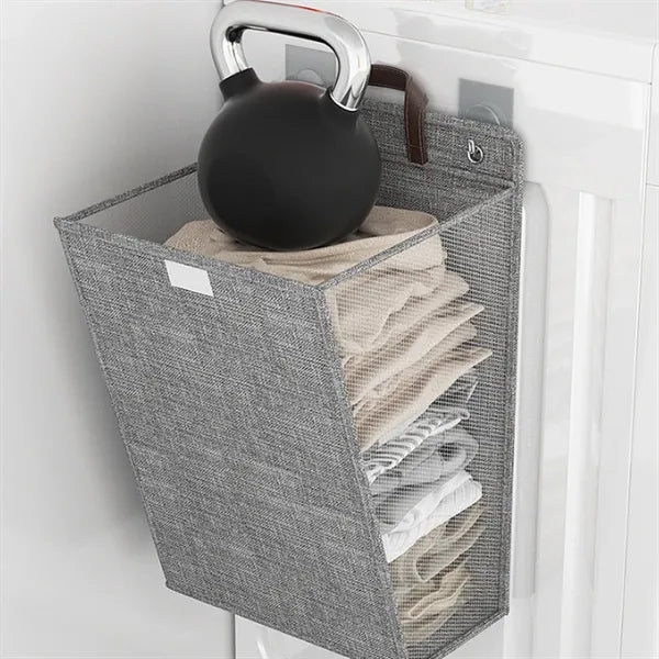 Waterproof Linen Wall-Mountable Collapsible Laundry Hamper