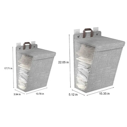 Waterproof Linen Wall-Mountable Collapsible Laundry Hamper