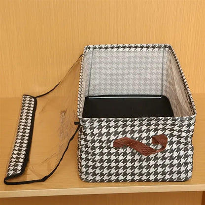 6-Cube Spacious Sturdy Frame Cotton-Linen Storage Organizer