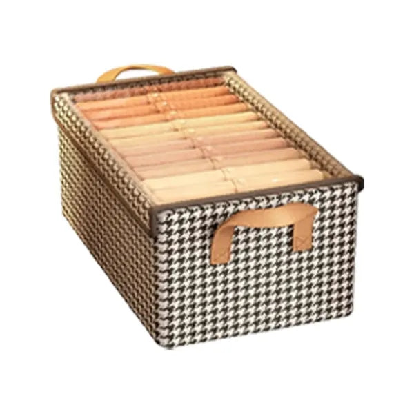 6-Cube Spacious Sturdy Frame Cotton-Linen Storage Organizer