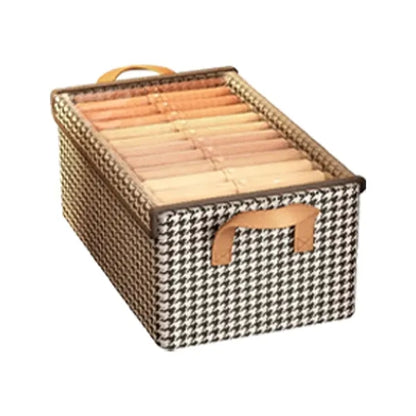 6-Cube Spacious Sturdy Frame Cotton-Linen Storage Organizer