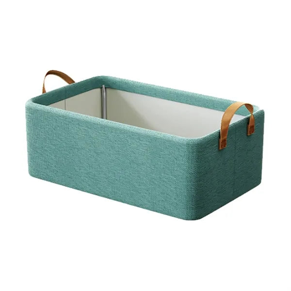6-Cube Spacious Sturdy Frame Cotton-Linen Storage Organizer