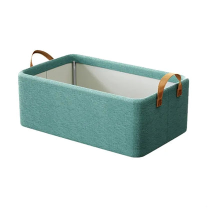 6-Cube Spacious Sturdy Frame Cotton-Linen Storage Organizer