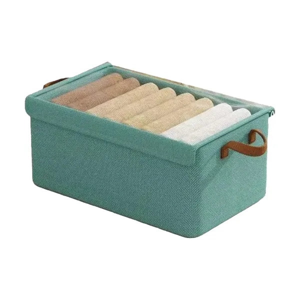 6-Cube Spacious Sturdy Frame Cotton-Linen Storage Organizer
