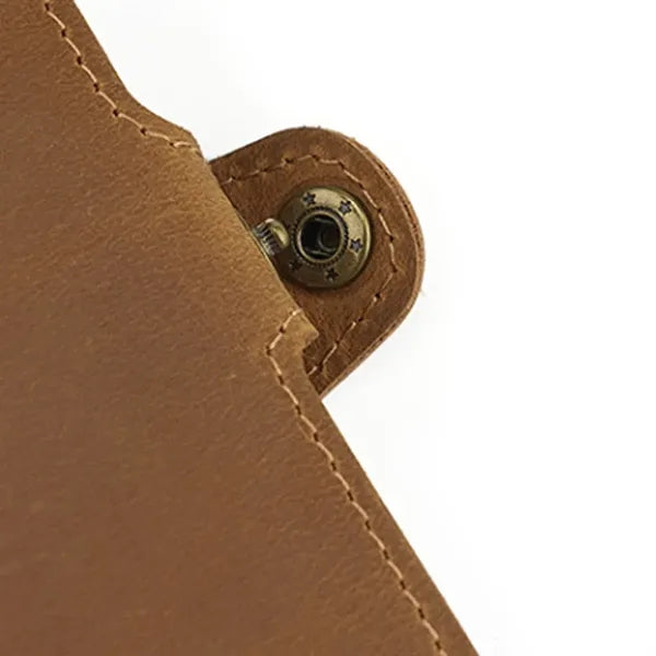 Slim Multi-Slot Quick Access Aluminum RFID Leather Wallet