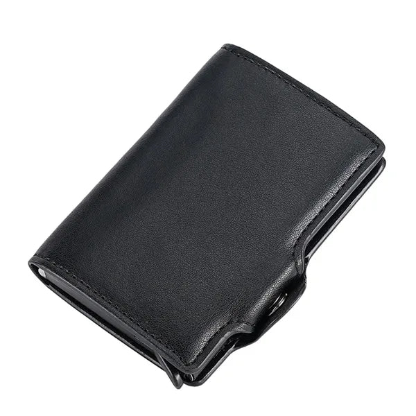 One-Click Pop-Up Slim Anti-Theft RFID-Blocking PU Cardholder