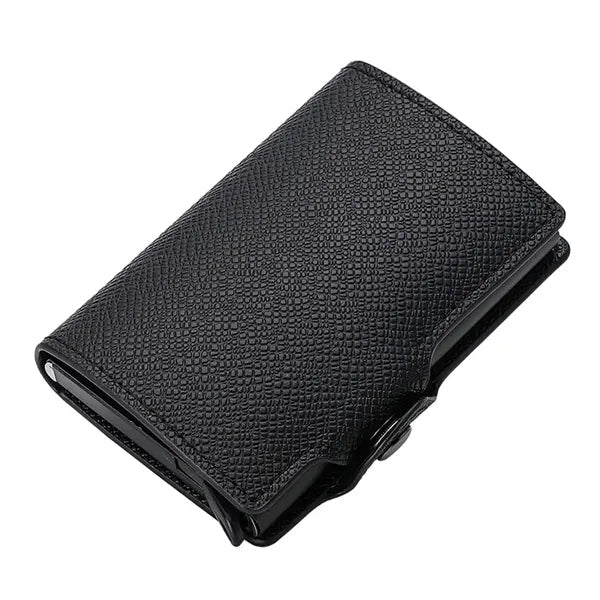 One-Click Pop-Up Slim Anti-Theft RFID-Blocking PU Cardholder