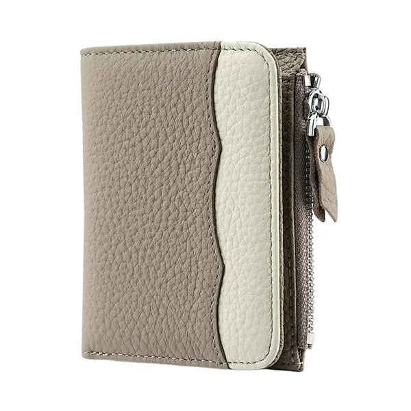 Expandable Multi-Pocket Secure Storage Leather Zipper Wallet