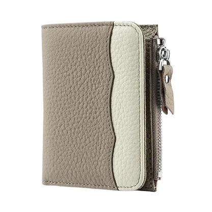 Expandable Multi-Pocket Secure Storage Leather Zipper Wallet