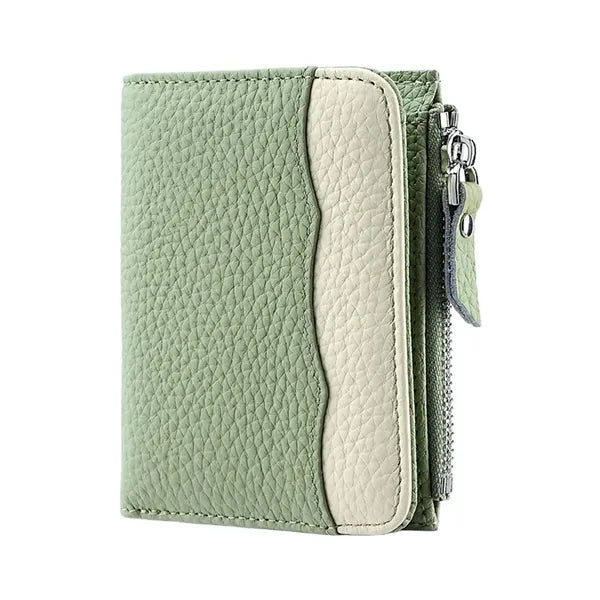 Expandable Multi-Pocket Secure Storage Leather Zipper Wallet