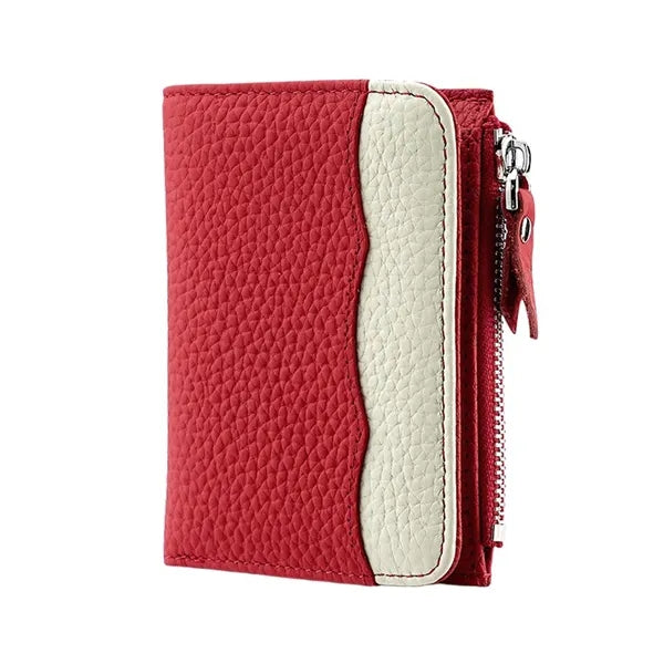 Expandable Multi-Pocket Secure Storage Leather Zipper Wallet