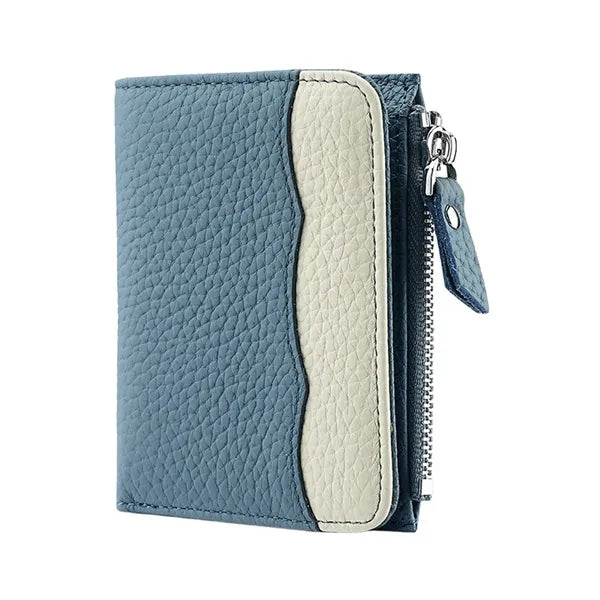 Expandable Multi-Pocket Secure Storage Leather Zipper Wallet