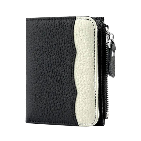Expandable Multi-Pocket Secure Storage Leather Zipper Wallet