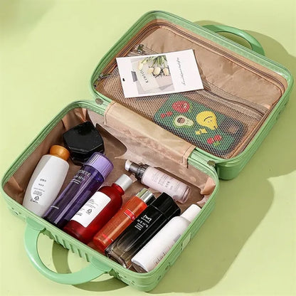 Lightweight Scratchproof Portable Cosmetic Bag with Handle