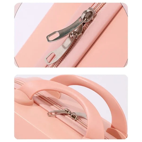 Lightweight Scratchproof Portable Cosmetic Bag with Handle