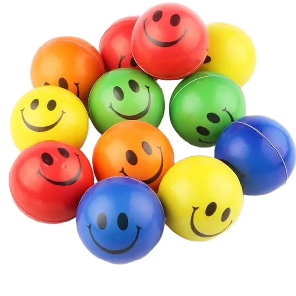 Durable Sensory Smiley Child Stress Balls for Relief Fun
