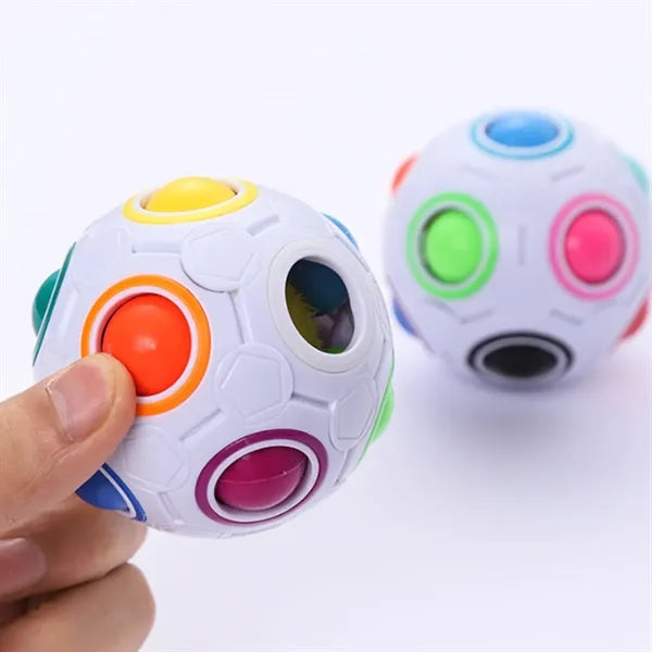 Rainbow 3D Puzzle Ball Stress Relief Cognitive Training Toy