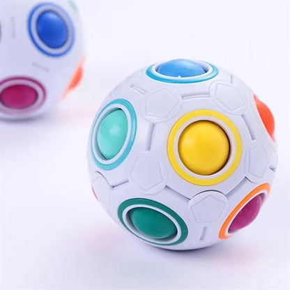 Rainbow 3D Puzzle Ball Stress Relief Cognitive Training Toy