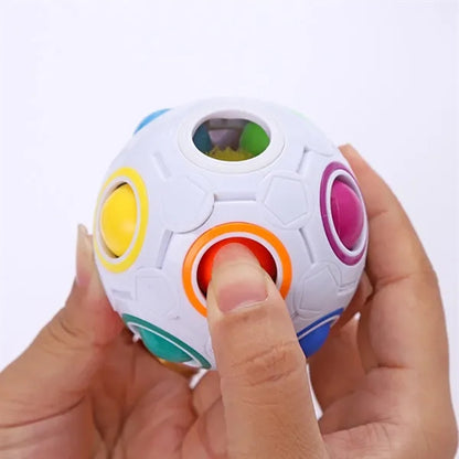 Rainbow 3D Puzzle Ball Stress Relief Cognitive Training Toy