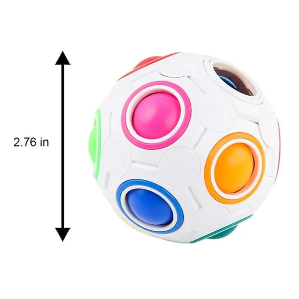 Rainbow 3D Puzzle Ball Stress Relief Cognitive Training Toy