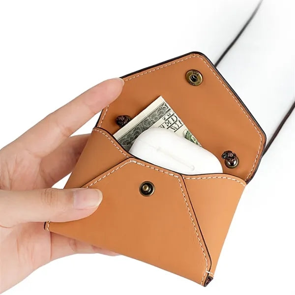 Adjustable Strap Multi-Wear Mini Cowhide Envelope Purse