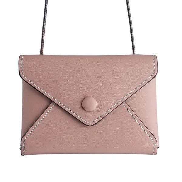 Adjustable Strap Multi-Wear Mini Cowhide Envelope Purse