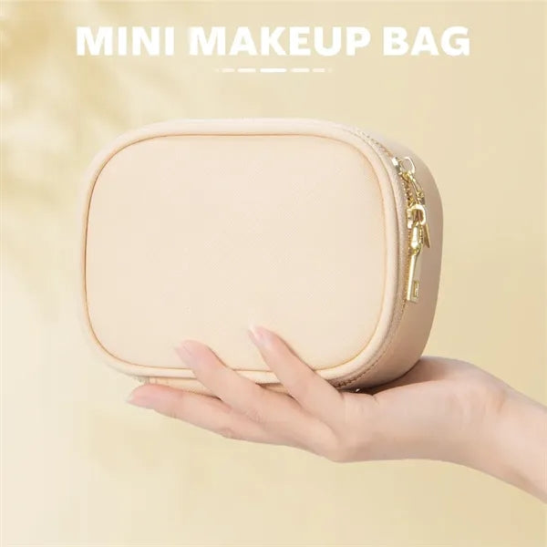 Waterproof PU Detachable Mirror 3 Light Modes LED Makeup Bag