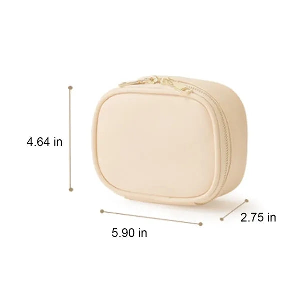 Waterproof PU Detachable Mirror 3 Light Modes LED Makeup Bag