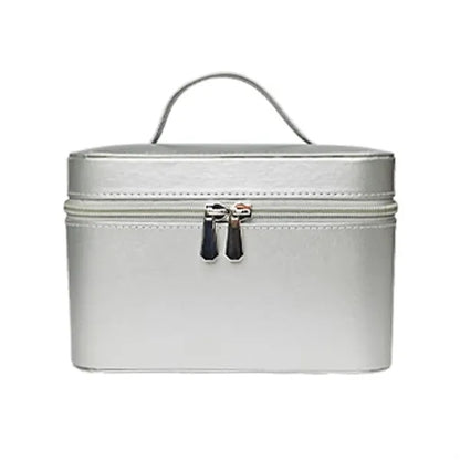 Stain-Resistant Waterproof PU HD Glass Mirror Makeup Bag
