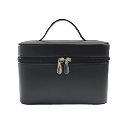 Stain-Resistant Waterproof PU HD Glass Mirror Makeup Bag