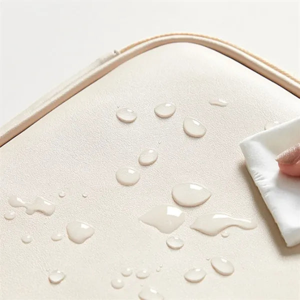 Adjustable Partitions 3D HD Mirror Waterproof PU Makeup Bag